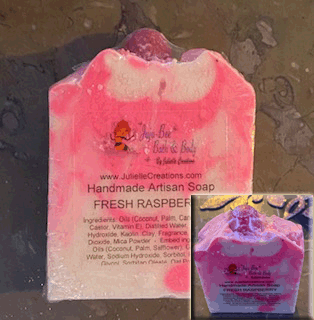 Fresh Raspberry Handmade Artisan Soap -  Cold Process Soap