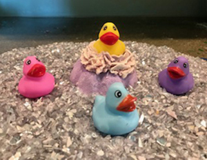 Bath Bomb with adorable rubber ducky toy