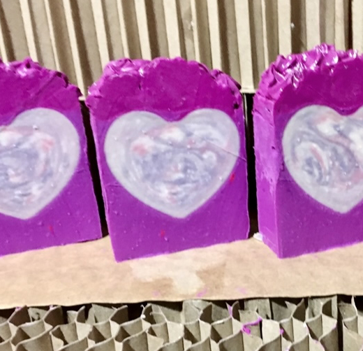 Rose Violet Handmade Artisan Soap -  Cold Process Soap