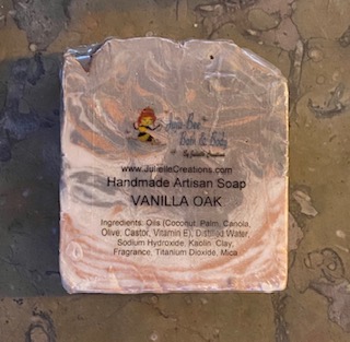 Vanilla Oak Handmade Artisan Soap -  Cold Process Soap
